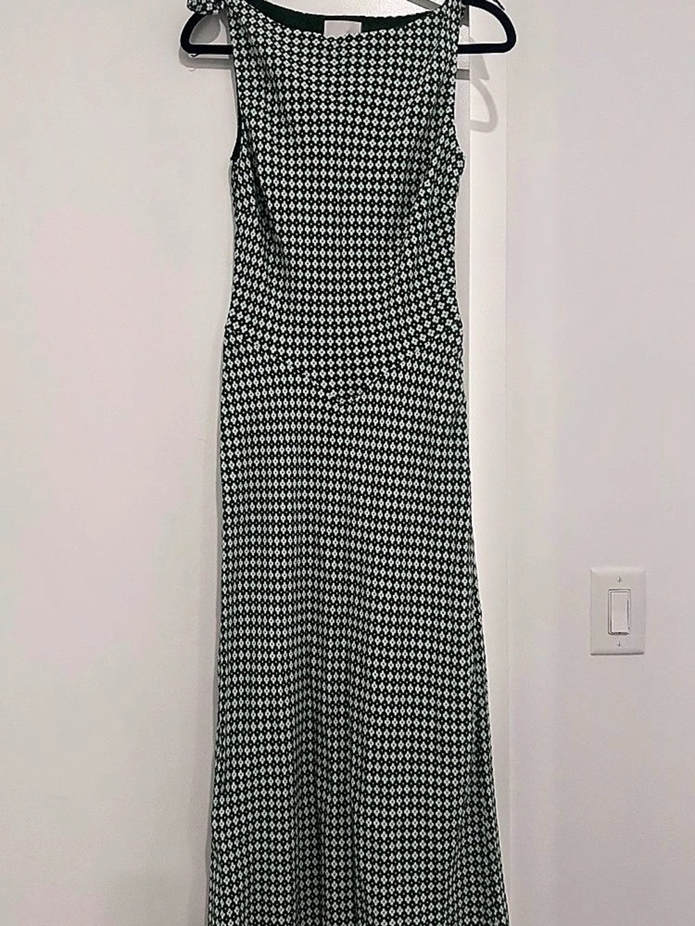 Reformation Sorrel Dress Floral Midi Green & White Medium
